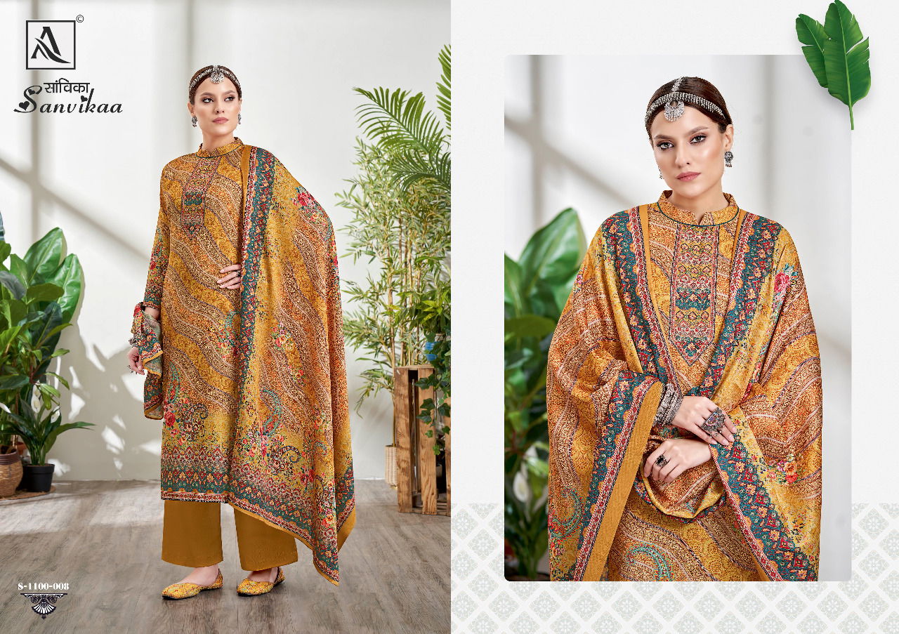 Alok Sanvikaa  Winter Wear Wholesale Dress Material Collection